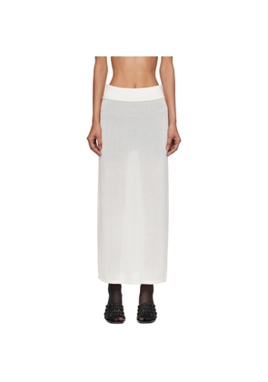 TOTEME White Knit Maxi Skirt
