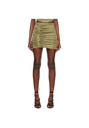 Gauge81 Khaki Maroon Miniskirt