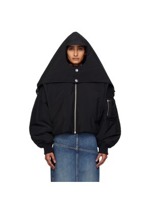 Jean Paul Gaultier Black 'The Hooded' Bomber Jacket