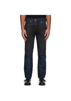 Diesel Black & Navy Regular D-Bucy 007bx Jeans