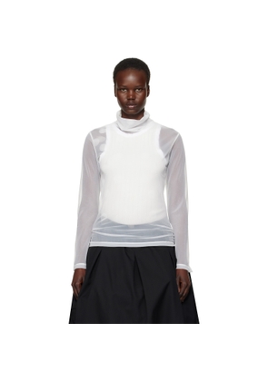 Y's White Long Sleeve Turtleneck