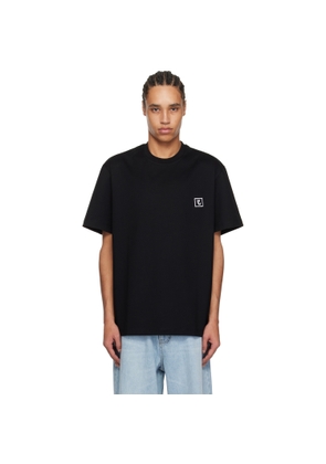 WOOYOUNGMI Black Cotton Back Logo T-Shirt