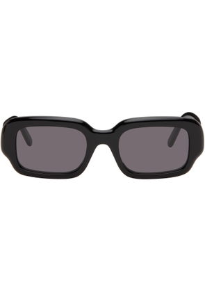 LOEWE Black Rectangular Slim Sunglasses