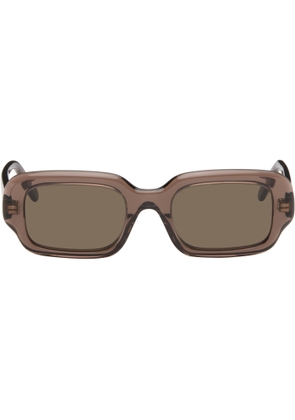 LOEWE Brown Rectangular Slim Sunglasses
