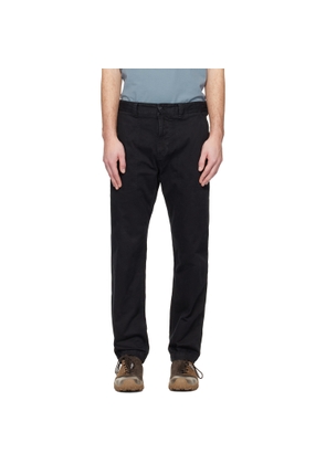 Stone Island Black 3100003 Organic Cotton Stretch Broken Twill Trousers