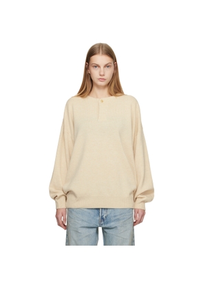 Fear of God Beige Henley Sweater