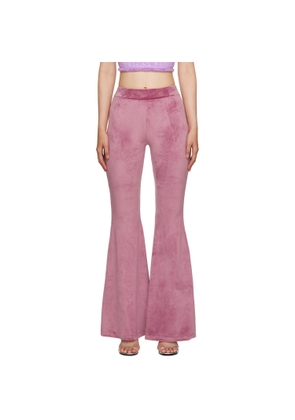 GCDS Pink Flared Trousers