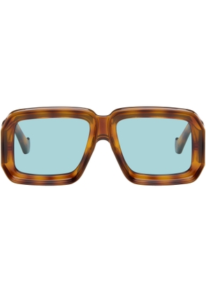 LOEWE Brown Paula's Ibiza Dive In Mask Sunglasses