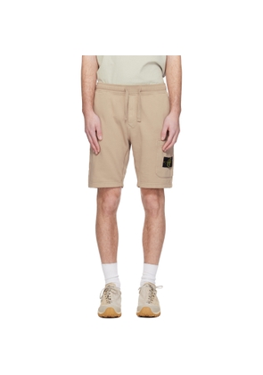 Stone Island Beige 6200011 Organic Cotton Fleece Shorts