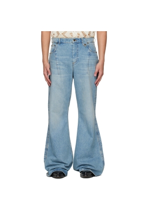 EGONlab Blue Refined Wide Jeans