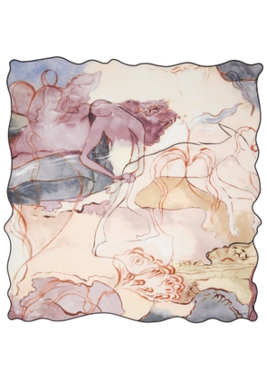 LEMAIRE Multicolor Aquarel Irregulie Scarf