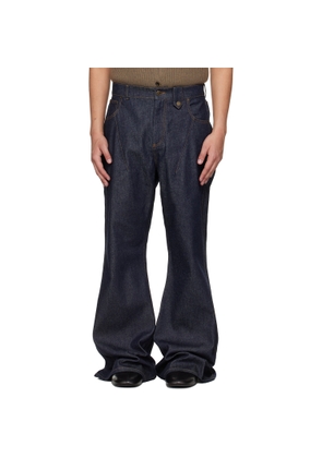 EGONlab Navy Overscaled Jeans