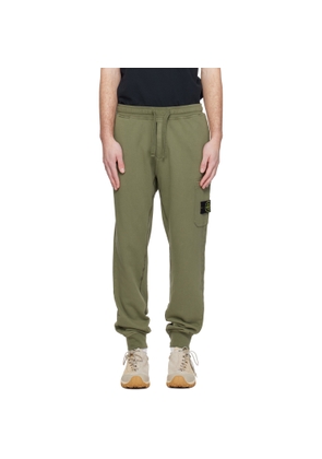 Stone Island Khaki 6200021 Organic Cotton Fleece Cargo Pants