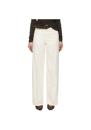 TOTEME Off-White Wide Leg Jeans