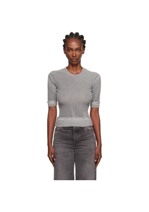 OUR LEGACY Gray Dual Short Sleeve Sweater