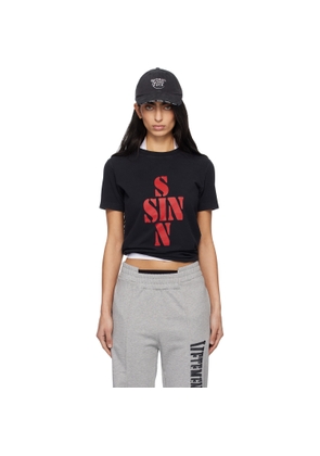 VETEMENTS Black Sins Fitted T-shirt