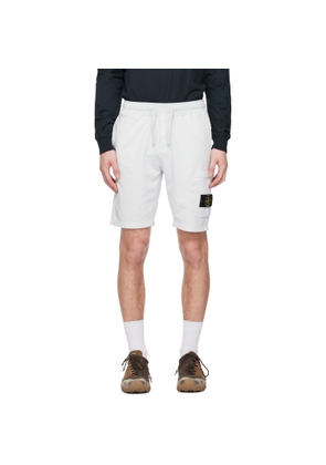 Stone Island Blue 6200011 Organic Cotton Fleece Shorts