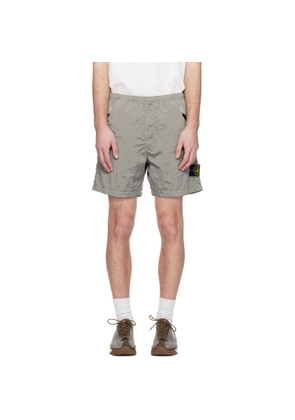 Stone Island Gray L100008 Nylon Metal ECONYL Shorts