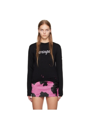 GCDS Black 'Cringe' Sweater
