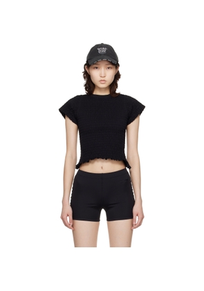VETEMENTS Black Gathered Baby T-shirt