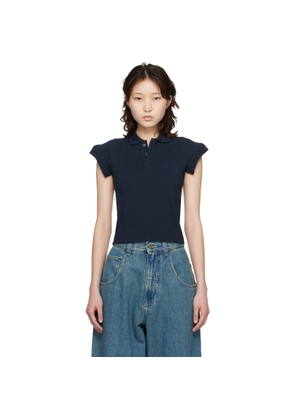 VETEMENTS Navy Sleeves To Front Polo