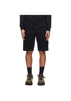 Stone Island Black L100018 Cargo Shorts