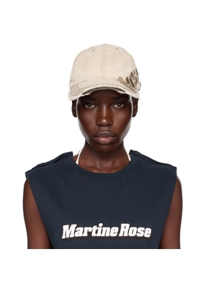 Martine Rose SSENSE Exclusive Beige Roll Back Cap