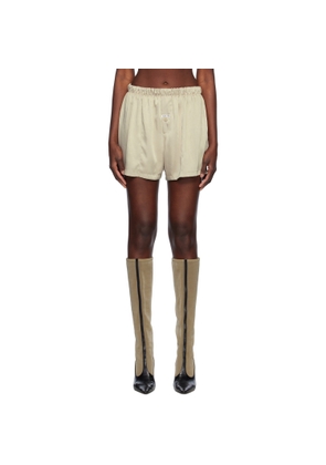 RECTO Beige Summer Night Shorts