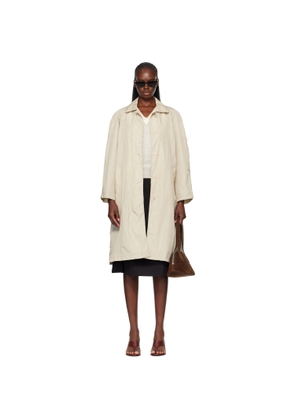 Nothing Written Beige Urban Nylon Trench Coat
