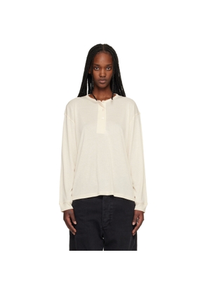 Studio Nicholson Beige Rutas Jersey Henley