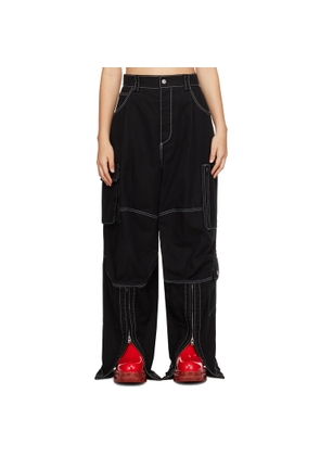 We11done Black Topstitching Jeans