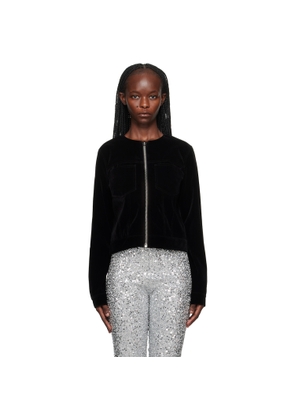 We11done Black Collarless Jacket