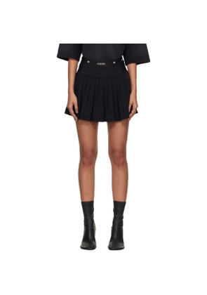 AMIRI Black MA Quad Pleated Miniskirt