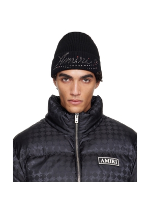 AMIRI Black 'AMIRI' Stud Beanie
