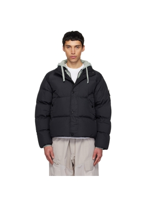 Stone Island Black 4100010 Crinkle Reps NY Down Jacket
