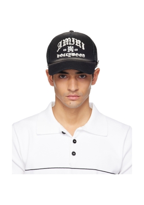AMIRI Black 'Amiri Hollywood' Trucker Cap