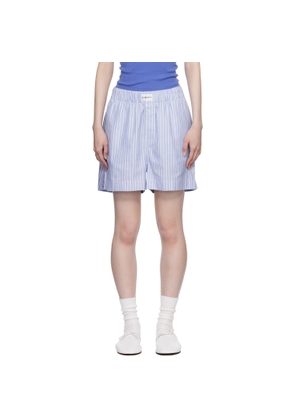 MAGNIBERG Blue Wall Street Pyjama Shorts