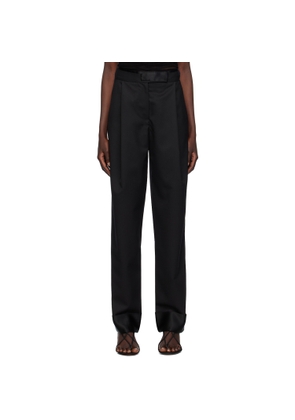 Christopher Esber Black Pegged Trousers