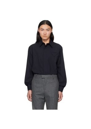 Bottega Veneta Navy Fine Wool Shirt