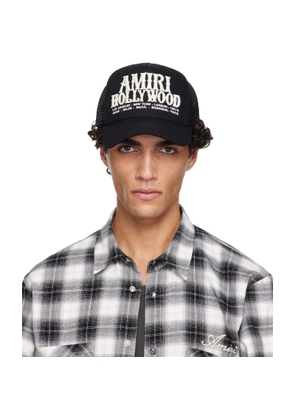 AMIRI Black 'AMIRI Hollywood' Trucker Cap