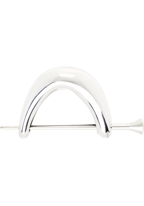 Bottega Veneta Silver Ellipse Hair Pin