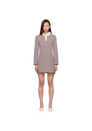 Sandy Liang Off-White & Brown Toto Minidress
