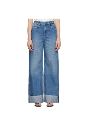 Ksubi Blue Strider Tidal Cuffed Jeans