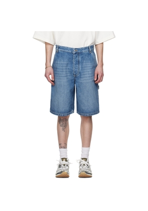 Bottega Veneta Blue Vintage Cargo Denim Shorts