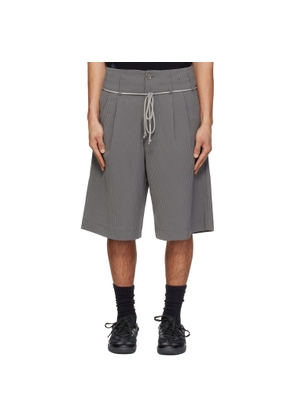 Song for the Mute Gray Double Pleated Shorts