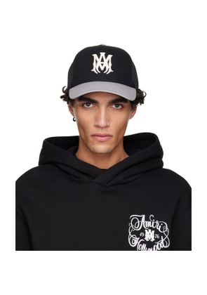 AMIRI Black & Gray MA Trucker Cap
