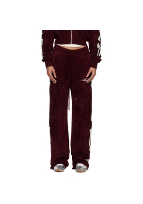 AMIRI Burgundy Bones Track Pants