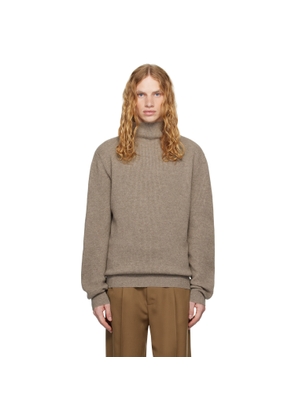The Row Taupe Daniel Sweater