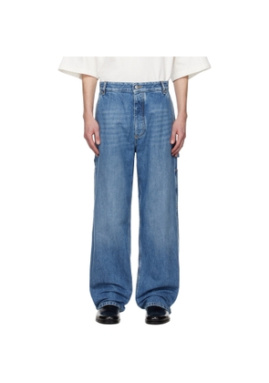 Bottega Veneta Blue Vintage Cargo Jeans