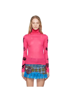 Andersson Bell Pink Augen Turtleneck